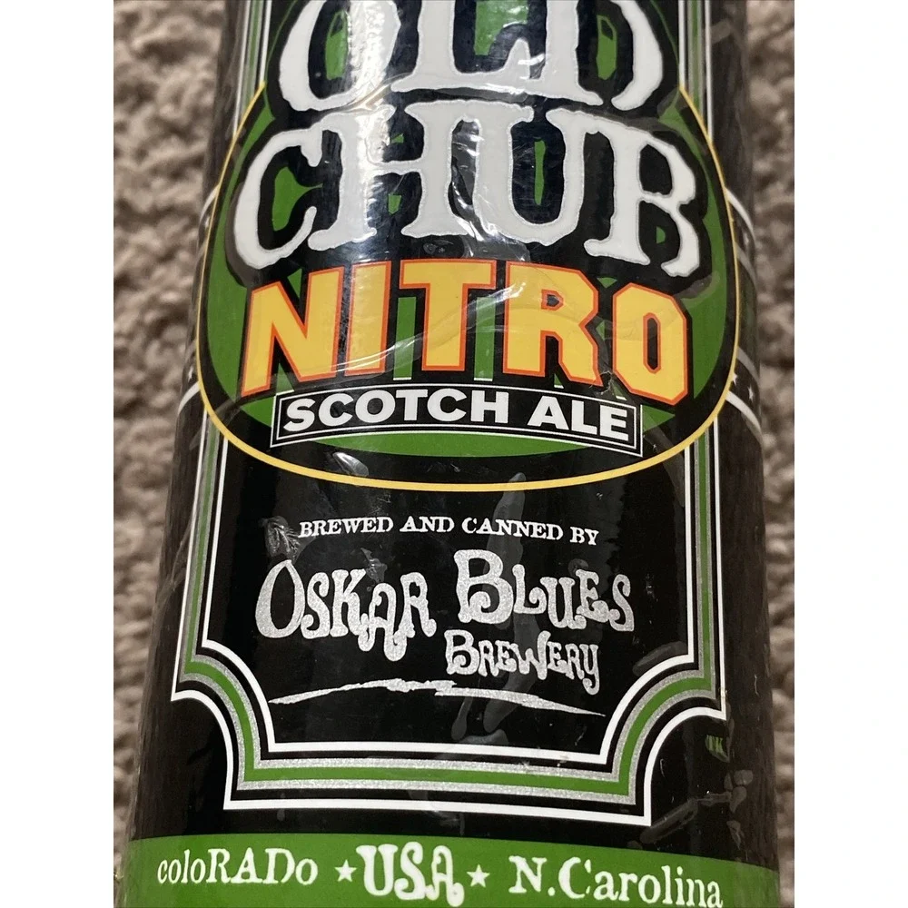 Old Chub Nitro Scotch Ale Oskar Blues Brewery Beer can Tap Bar Pub Handle